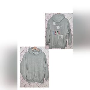 Aerie Be The Real You Pullover Hooded Sweatshirt *flaw*